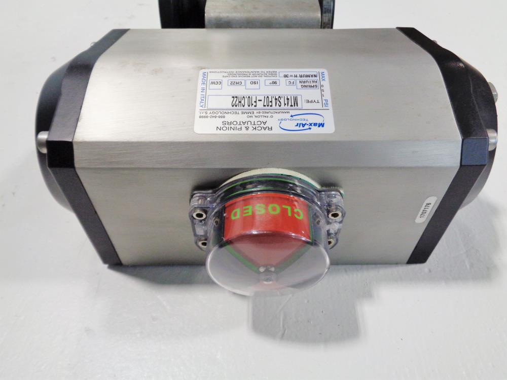 Mas 2" 150# WCB 2-Piece Actuated Ball Valve MT41.S4.F07-F10.CH22